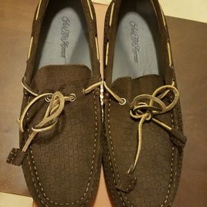 Saks Fifth Avenue Size 9 Brown Leather Casual Shoe